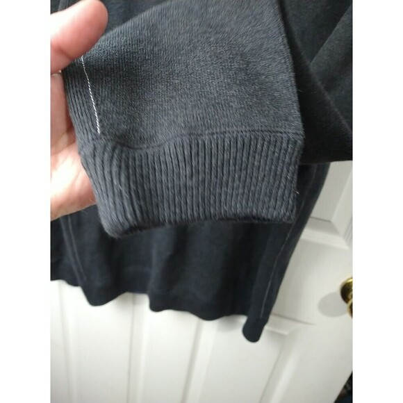 Tommy Bahama Men's Mock 1/4 Zip Grey White Stitched Pullover Sweater. Size XXL* - Picture 7 of 14